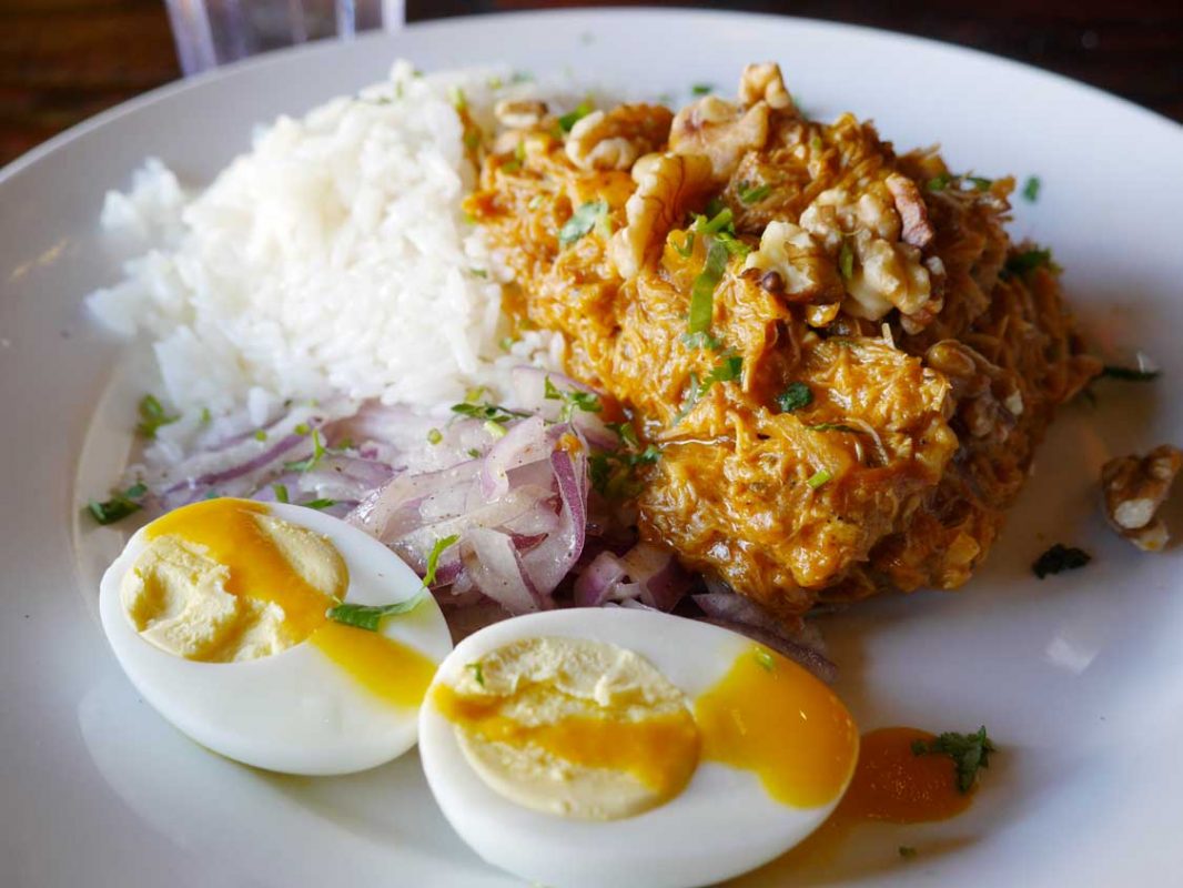 Aji gallina must-try food in Peru